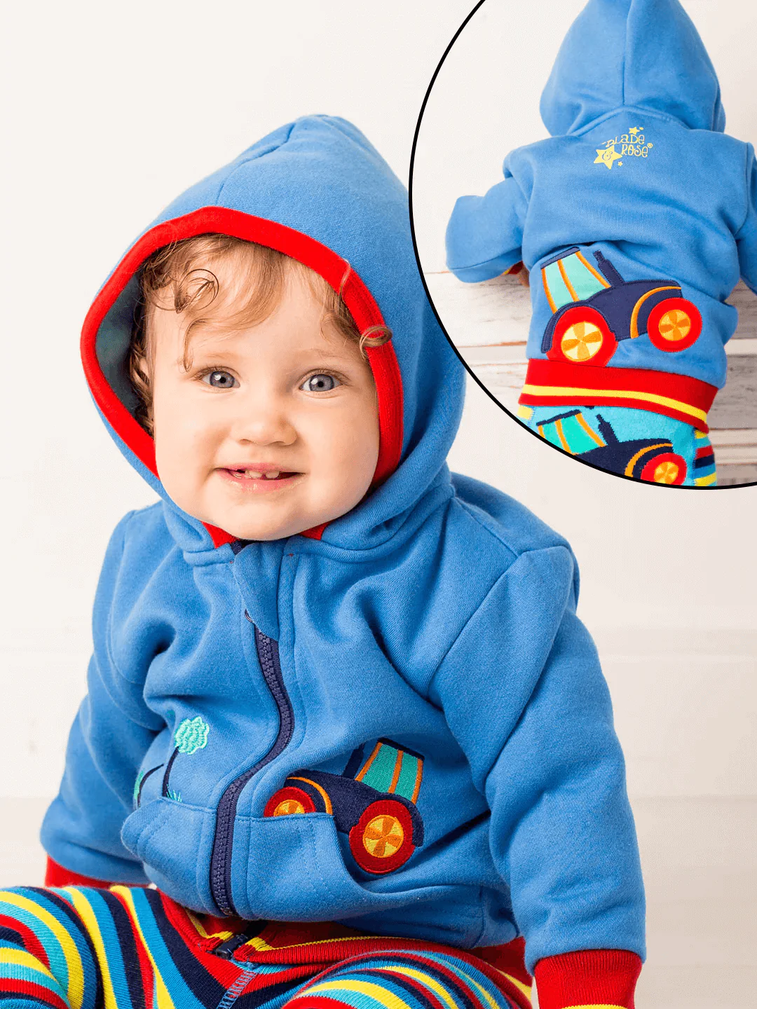 Farmyard Tractor Junior Hoodie