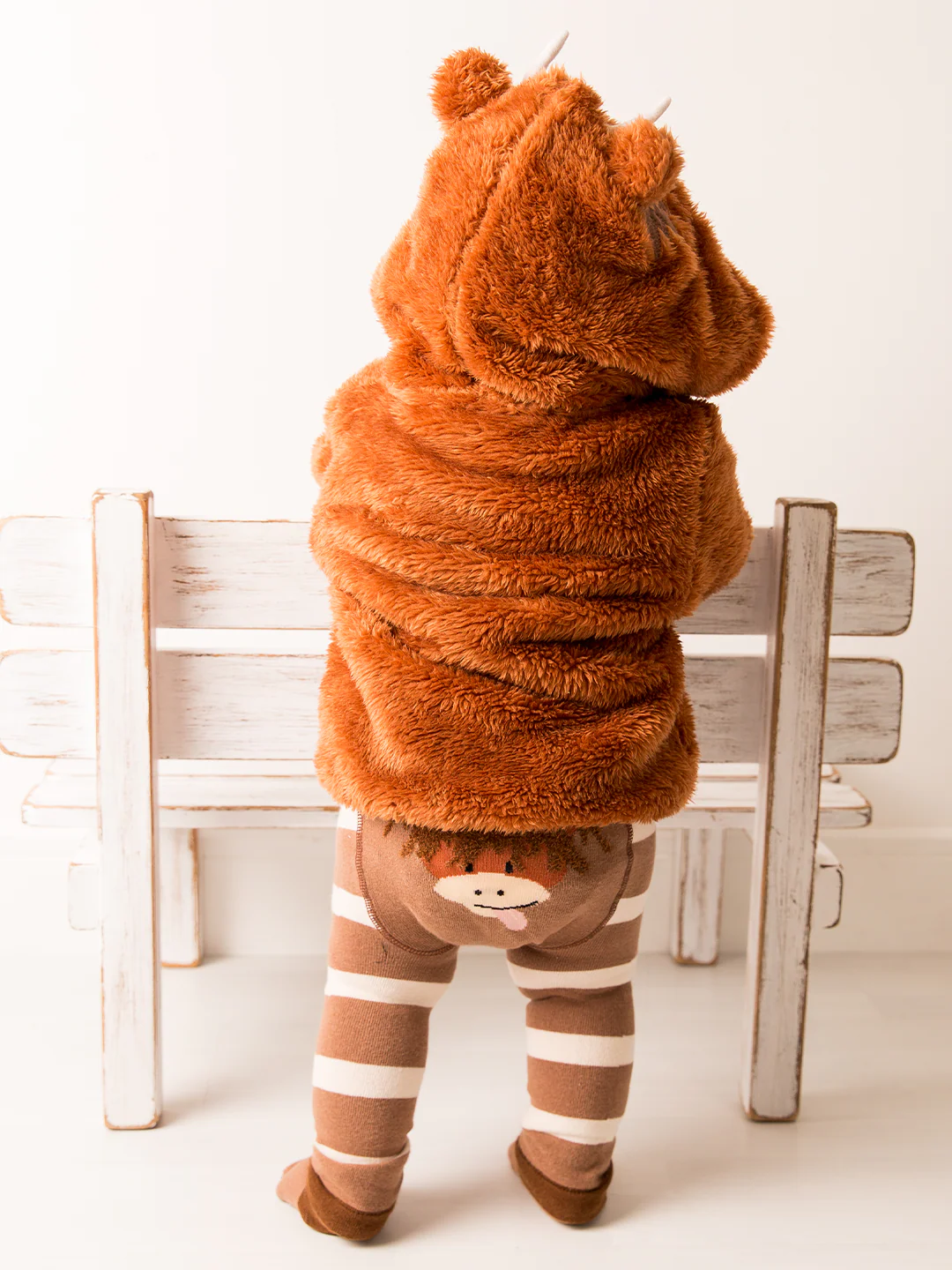 Junior Neutral Highland Cow Hoodie - Image 7