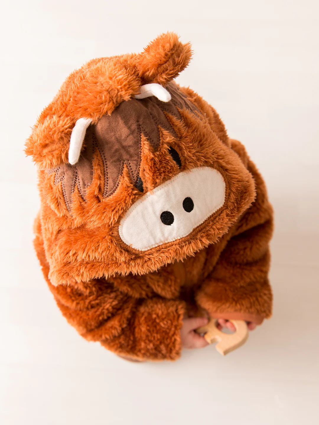 Junior Neutral Highland Cow Hoodie - Image 8