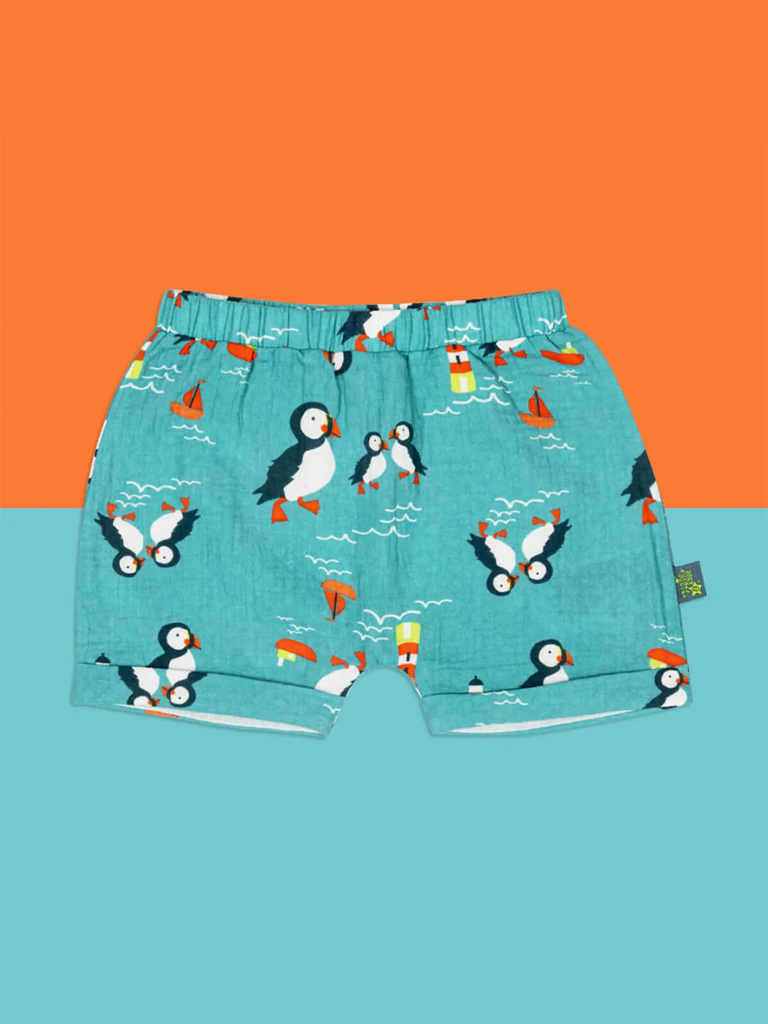 Kenzie the Puffin Muslin Shorts - Image 4