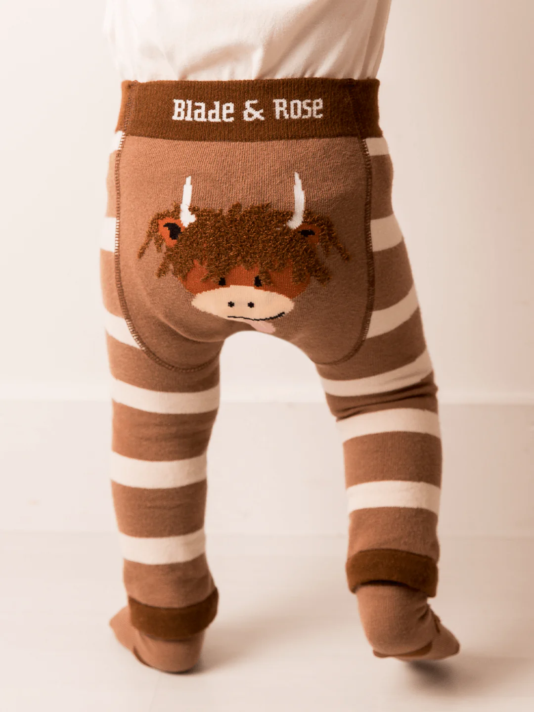 Neutral Highland Cow Leggings - Image 2