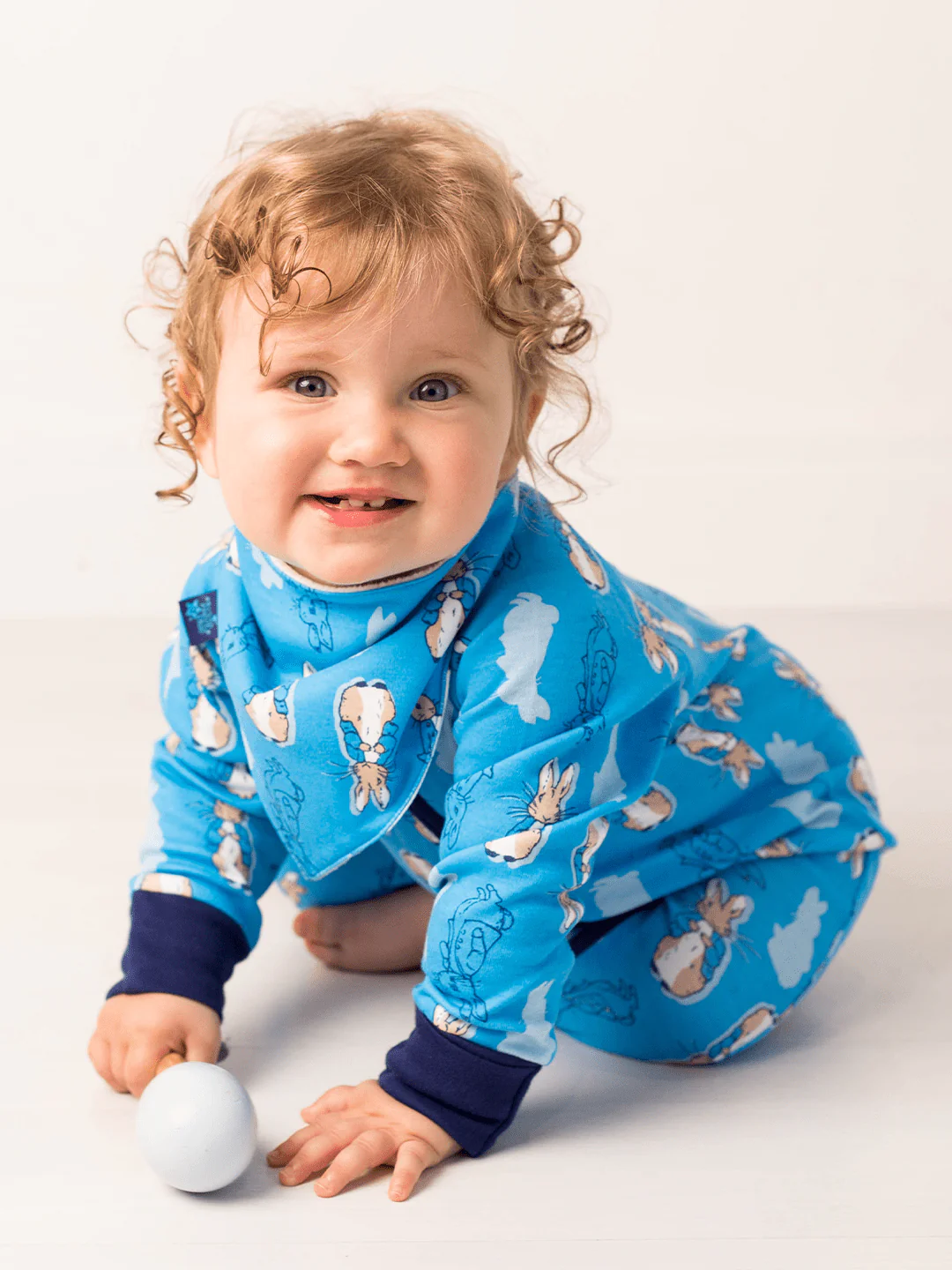 Peter Rabbit Navy Bib - Image 3