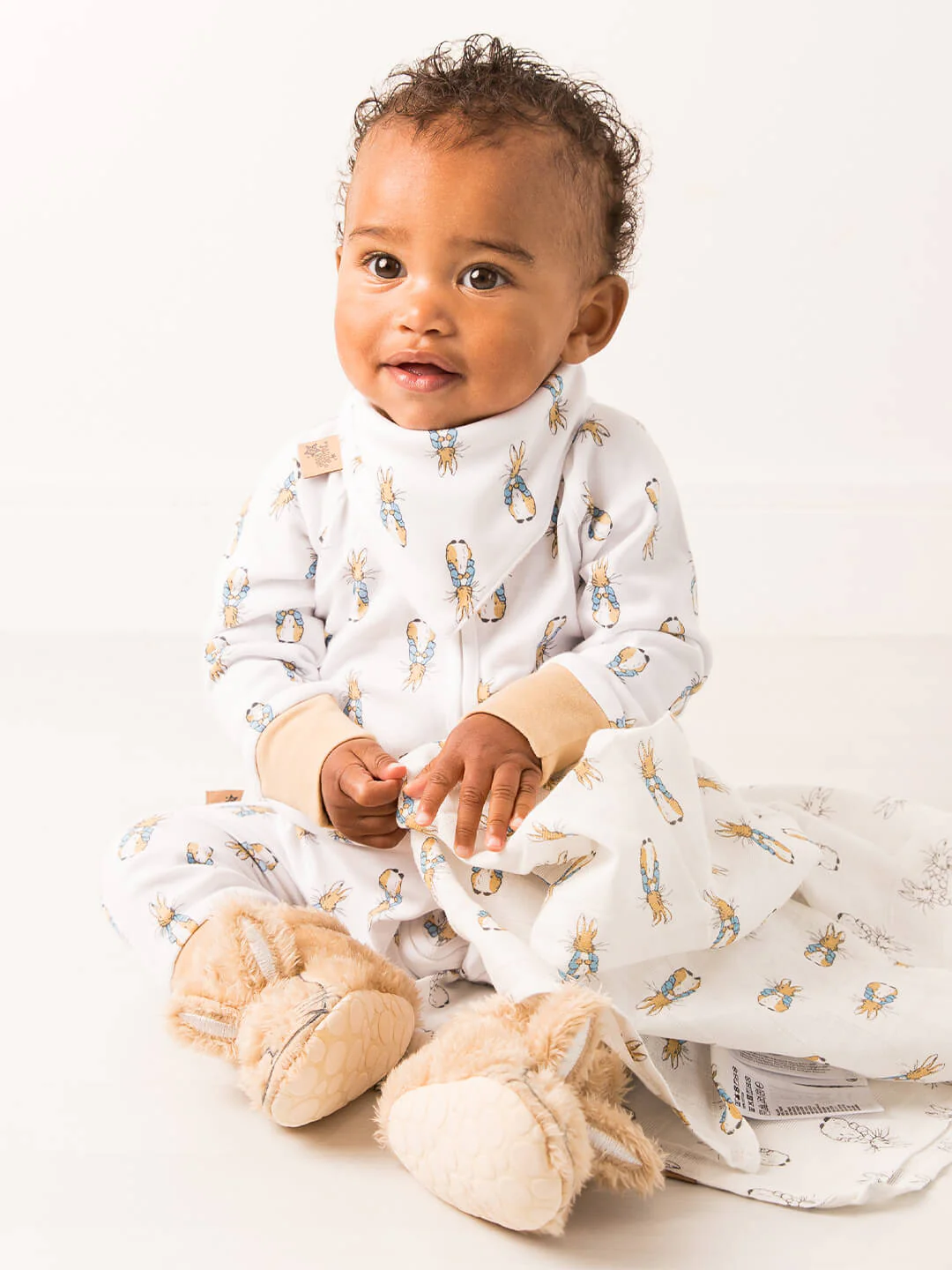 Peter Rabbit™ Neutral Romper Playsuit - Image 3